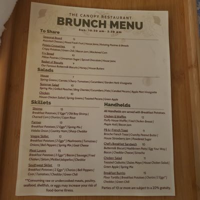 Menu photo 2 The Canopy Darien, GA Menu photo 2 The Canopy Darien, GA