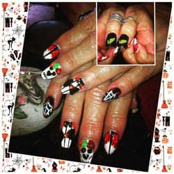 Halloween 3d nails