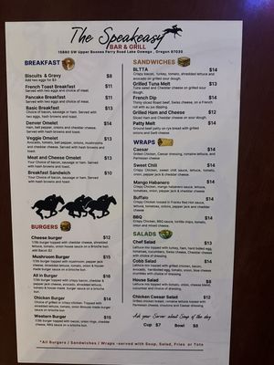 Menu photo 4 Speakeasy Bar & Grill Lake Oswego, OR
