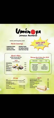 Menu photo 5 Uminoya Japanese Restaurant Toms River, NJ Menu photo 5 Uminoya Japanese Restaurant Toms River, NJ