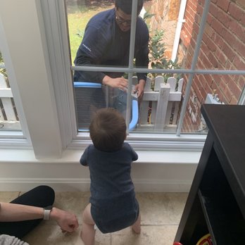 Arlington Heating & Air Conditioning - Richard providing quality repair work and entertainment for our daughter at the same time. - Heating & Air Conditioning/HVAC Near Me - Arlington, Virginia