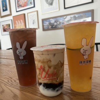 Ume Tea - Grape Four Season Tea w/ Tea Jelly, Mochi & Brown Sugar Boba Milk Tea, Passion Fruit & Kumquat Green Tea w/ Aloe - Bubble Tea Near Me - Los Angeles, California Ume Tea - Grape Four Season Tea w/ Tea Jelly, Mochi & Brown Sugar Boba Milk Tea, Passion Fruit & Kumquat Green Tea w/ Aloe - Bubble Tea Near Me - Los Angeles, California