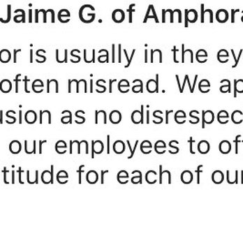 Amphora Diner - The guy humiliated me and this is the response I get from the owner.   Can't wait til you get fired. - Breakfast & Brunch Near Me - Herndon, Virginia
