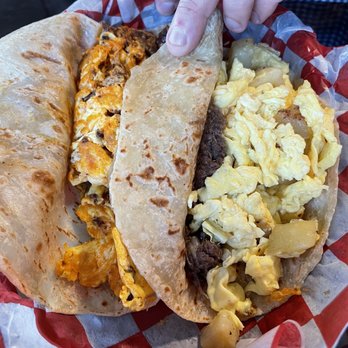 Nando’s Tacos - Barbacoa Egg taco & chorizo egg taco - Tacos Near Me - Humble, Texas Nando’s Tacos - Barbacoa Egg taco & chorizo egg taco - Tacos Near Me - Humble, Texas