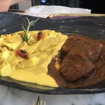 INTIMO - Pappardelle with short ribs, braised for 50 hours. Amazing! - Peruvian Near Me - Miami Beach, Florida INTIMO - Pappardelle with short ribs, braised for 50 hours. Amazing! - Peruvian Near Me - Miami Beach, Florida