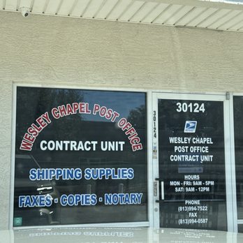 Wesley Chapel Post Office - Mailbox Centers Near Me - Wesley Chapel, Florida Wesley Chapel Post Office - Mailbox Centers Near Me - Wesley Chapel, Florida