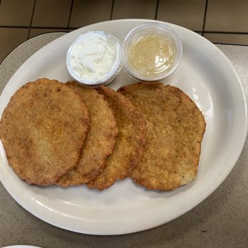 Slyman's Restaurant - Potato Pancakes - American Near Me - Cleveland, Ohio Slyman's Restaurant - Potato Pancakes - American Near Me - Cleveland, Ohio