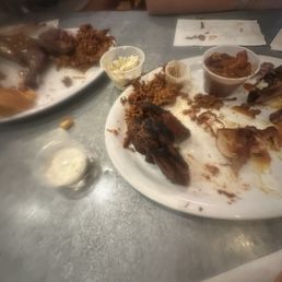 sampler plate (halfway eaten) sampler plate (halfway eaten)
