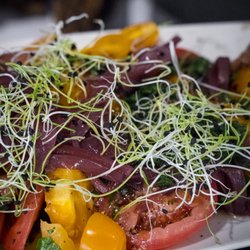 Village Loft - Another tasty platter of tomatoes and pickled onions.