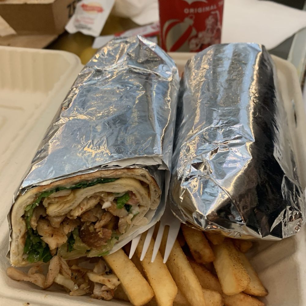 Mangal - Chicken shawarma wrap with fries and a coke - Middle Eastern Near Me - Anaheim, California Mangal - Chicken shawarma wrap with fries and a coke - Middle Eastern Near Me - Anaheim, California