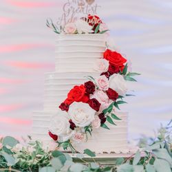 Cakes by Long - Our 3-tier mocha wedding cake that both looks great and tastes delicious!