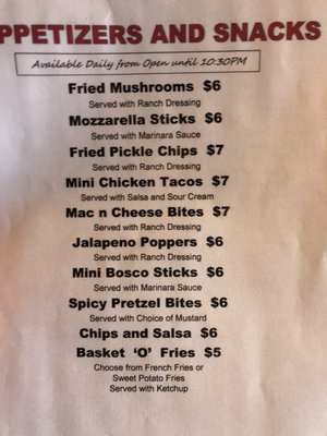Menu photo 1 On The Rocks Romeoville, IL