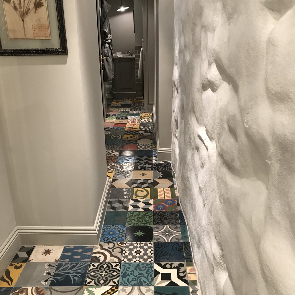 Our room had part of the original city wall in it