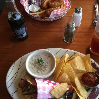 Anthony's HomePort - Mahi Mahi Taco & Chowder & Tempura Battered Lingcod - Seafood Near Me - Des Moines, Washington
