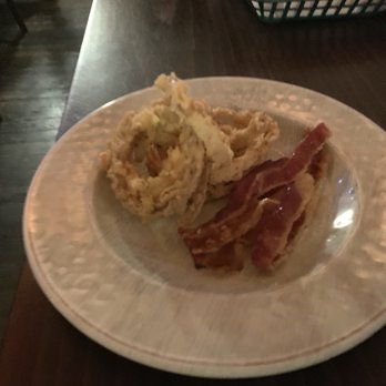 Copper Penny - Bacon and fried onions on the side. - American Near Me - Wilmington, North Carolina Copper Penny - Bacon and fried onions on the side. - American Near Me - Wilmington, North Carolina