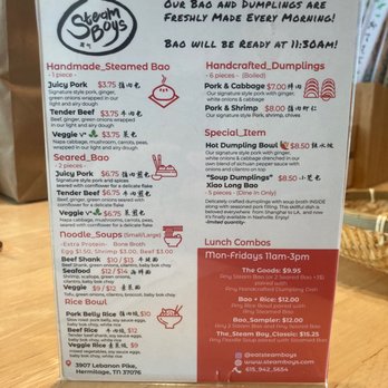 Steamboys - Menu - Chinese Near Me - Hermitage, Tennessee Steamboys - Menu - Chinese Near Me - Hermitage, Tennessee