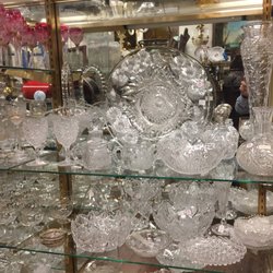 Greenwald Antiques - Fine Cut Crystal: American Brilliant Period, Baccarat, Moser, and others. Centerpieces, Bowls, Serving Pieces, Stemware, Decanters, Vases.