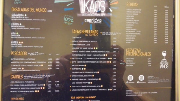 Menu photo 4 Capricho Seville, SE