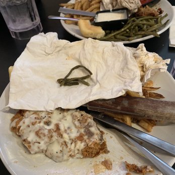 Five Boys Restaurant - This is as far as we could get through it. I put some of the 'fresh' green beans on our napkin so you can get an idea of the abuse. - American Near Me - Bridgeport, Texas Five Boys Restaurant - This is as far as we could get through it. I put some of the 'fresh' green beans on our napkin so you can get an idea of the abuse. - American Near Me - Bridgeport, Texas