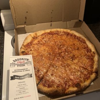 Brooklyn Style Pizza - Pizza Near Me - Pendleton, South Carolina