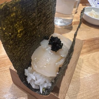 Taki Nori HandRoll Bar - Hokkaido Scallop - Sushi Bars Near Me - San Mateo, California Taki Nori HandRoll Bar - Hokkaido Scallop - Sushi Bars Near Me - San Mateo, California