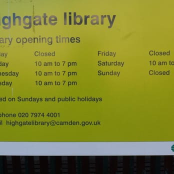 Highgate Library - Highgate Public Library (London Borough of Camden) - Libraries Near Me - London, XGL