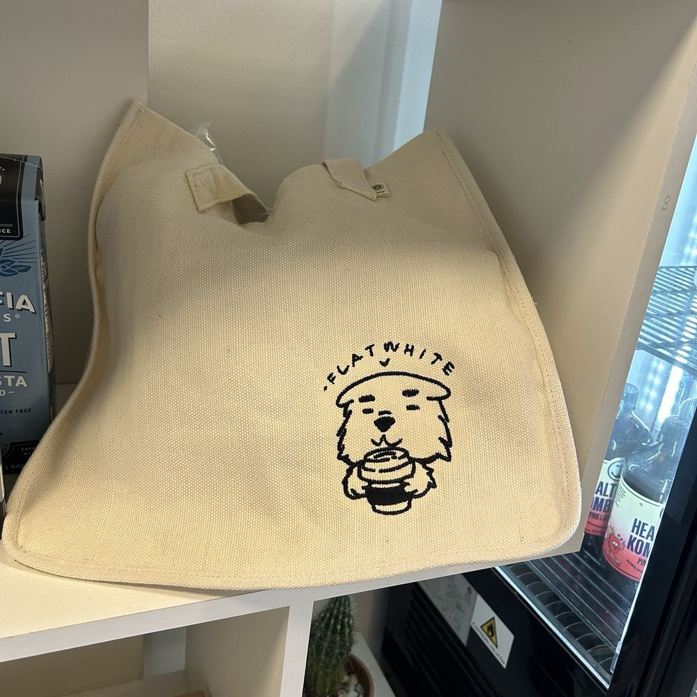 Flat White Coffee - Flat white tote bag - Cafes Near Me - Cypress, California Flat White Coffee - Flat white tote bag - Cafes Near Me - Cypress, California
