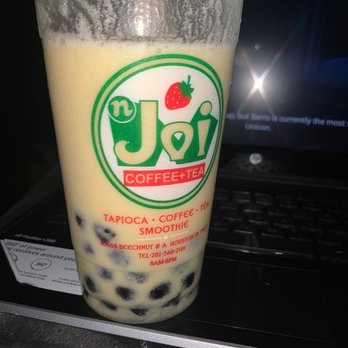 Njoi - Pineapple coconut smoothie (y'all exceeded my expectation) - Coffee & Tea Near Me - Houston, Texas