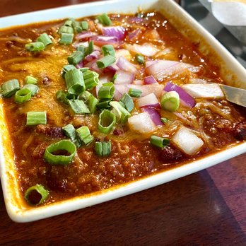 Paradise Island Saloon - Bowl of Chili with the works - American Near Me - Euclid, Ohio Paradise Island Saloon - Bowl of Chili with the works - American Near Me - Euclid, Ohio