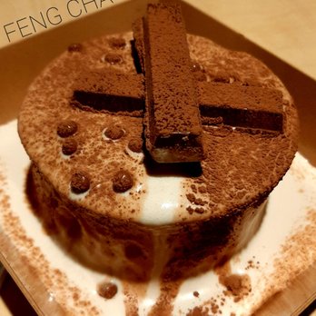 Feng Cha - Garland - Tiramisu Treasure cake topped w/ KitKats - Coffee & Tea Near Me - Garland, Texas Feng Cha - Garland - Tiramisu Treasure cake topped w/ KitKats - Coffee & Tea Near Me - Garland, Texas