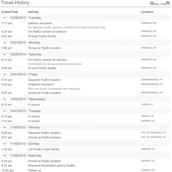 FedEx Ship Center - 5-Day ground package going on 11 days....