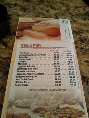 Menu photo 1 Little Italy Ridgefield Park, NJ