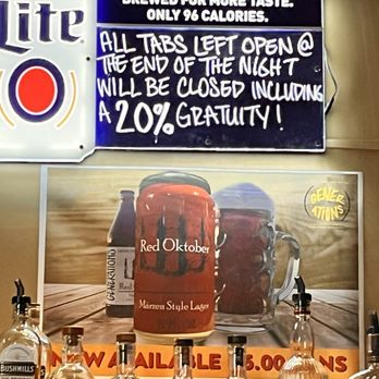 Trio Grille - Pay attention if you are there to drink and are a stingy tipper I guess. - New American Near Me - Marengo, Illinois
