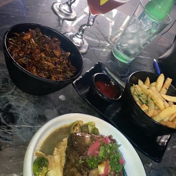 The Comedy Chateau - Short Rib, brussel sprouts, French fries, blueberry martinis. All yummy - Comedy Clubs Near Me - North Hollywood, California The Comedy Chateau - Short Rib, brussel sprouts, French fries, blueberry martinis. All yummy - Comedy Clubs Near Me - North Hollywood, California