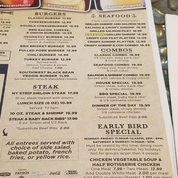 Dallas BBQ - Menu - Barbeque Near Me - Bronx, New York
