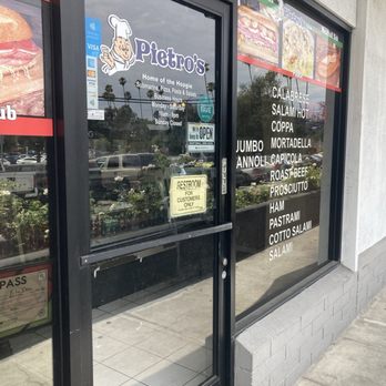 Pietro's - Entrance door - Pizza Near Me - Pasadena, California Pietro's - Entrance door - Pizza Near Me - Pasadena, California