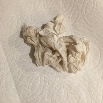 Seattle Steamers - Dirt on my paper towel after dabbing an area of my living room carpet sprayed with folex. - Carpet Cleaning Near Me - Everett, Washington