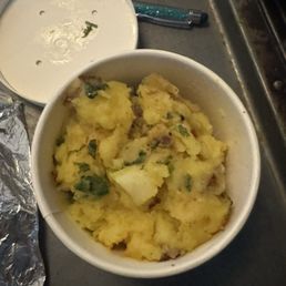 To me, the potatoes were underseasoned To me, the potatoes were underseasoned