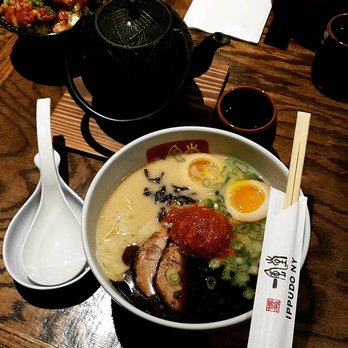 IPPUDO NY - Karaka-men with teapot - Ramen Near Me - New York, New York