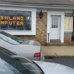 Ashland Computer - Store front with its hours.