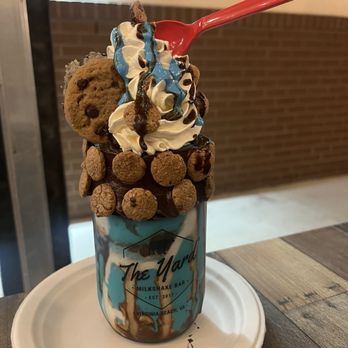 The Yard Milkshake Bar - Cookie Monster milkshake - Ice Cream & Frozen Yogurt Near Me - Virginia Beach, Virginia The Yard Milkshake Bar - Cookie Monster milkshake - Ice Cream & Frozen Yogurt Near Me - Virginia Beach, Virginia
