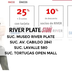 River Plate Store - River Plate Store - Sucursales y Promos.