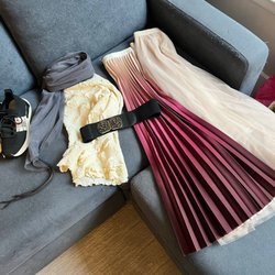 Lotte Boutique - My finds! Trendy tennis shoes, gorgeous and whimsical scarf, unique top, cinching belt, and beautiful skirts (excellent quality).