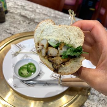 Eating Fresh - Lemongrass chicken banh mi - Vietnamese Near Me - Indianapolis, Indiana