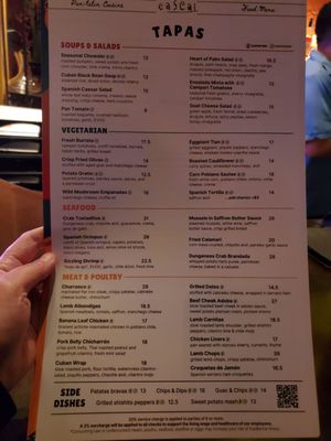 Menu photo 7 Cascal Mountain View, CA