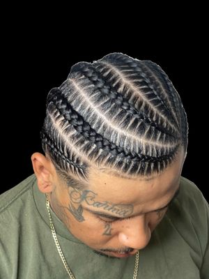 Braid Services - 6 Stitch Braids: Limonade braids, size: Large, 2 hr, $100
Medium Individual Braids: 5 hr, $300
Micro Individual Braids: 8 hr, $450
Limonade Braids: 1 hr, $250
Individual Braids: 6 hr, $300; 4 hr, $450
Box Boho Braids with Triangle Line: 4 hr, $250
Long Individual Triangle Braids: 4 hr, $350
Individual Triangle Braids for Kids: 1 hr, $350
Individual Braids and Cornrows: 1 hr, $250
Men 2 Stitch Braids: 2 hr, $80
Silk Press: 1 hr, $80
Cornrows: 2 hr, $80
Havana Twist: 4 hr, $350
Faux Locks: 3 hr, $300
Simple Men’s Braids: 1 hr, $100
5 to 8 Stitch Braids: 2 hr, $100
Men Braids: 1 hr, $100
Box Braids: 5 hr, $250
Wig Install: 1 hr, $250
Weave Install: 2 hr, $350
Dreadlocks Retwist: 3 hr 5 min, $600
Dreadlocks Extensions Human Hair: 1 hr, $2,500