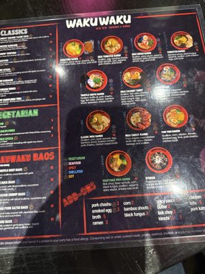 Menu photo 1 Waku Waku Ramen Harvard Square Cambridge, MA