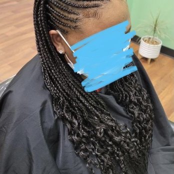 Aziti Braiding Extension - Single braids underneath - Hair Stylists Near Me - Eagan, Minnesota
