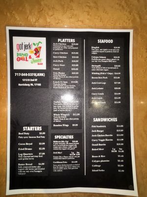 Menu photo 1 Got Jerk! Island Grill Harrisburg, PA Menu photo 1 Got Jerk! Island Grill Harrisburg, PA