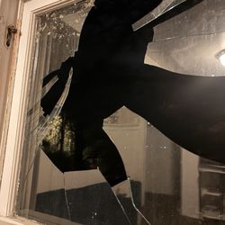 Heritage Realty - broken window
